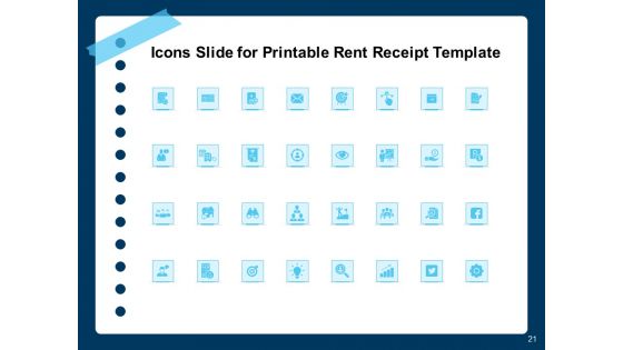Printable Rent Receipt Template Ppt PowerPoint Presentation Complete Deck With Slides