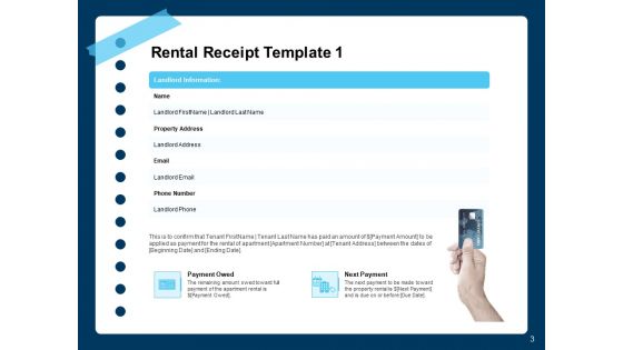 Printable Rent Receipt Template Ppt PowerPoint Presentation Complete Deck With Slides