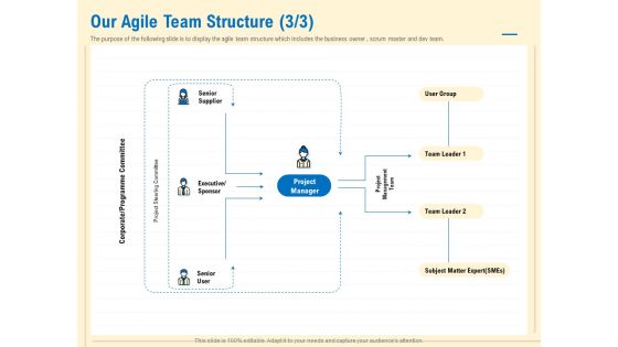 Prioritization Techniques For Software Development And Testing Our Agile Team Structure Executive Sample PDF