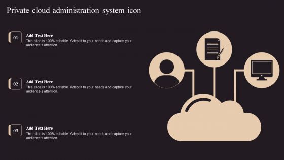 Private Cloud Administration System Icon Brochure PDF