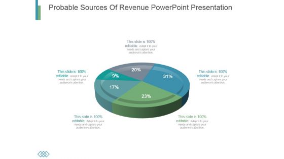 Probable Sources Of Revenue Powerpoint Presentation