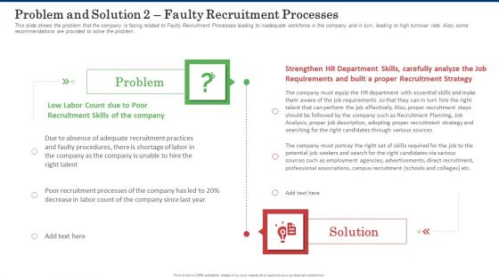 Problem And Solution 2 Faulty Recruitment Processes Background PDF