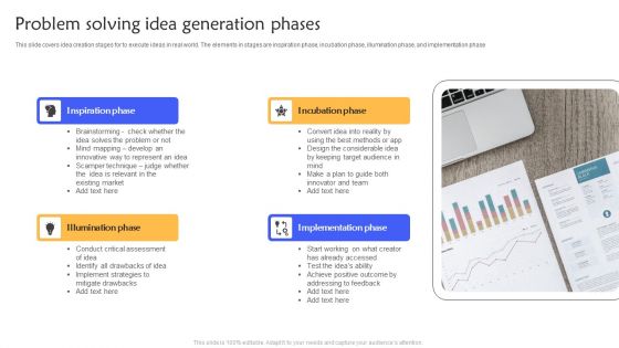 Problem Solving Idea Generation Phases Ppt Gallery Visual Aids PDF Problem Solving Idea Generation Phases Ppt Gallery Visual Aids PDF