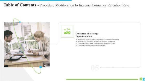 Procedure Modification To Increase Consumer Retention Rate Ppt PowerPoint Presentation Complete With Slides