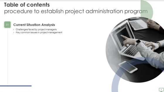 Procedure To Establish Project Administration Program Ppt PowerPoint Presentation Complete Deck With Slides