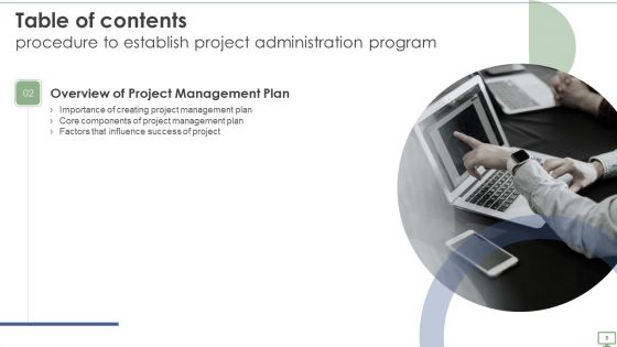 Procedure To Establish Project Administration Program Ppt PowerPoint Presentation Complete Deck With Slides
