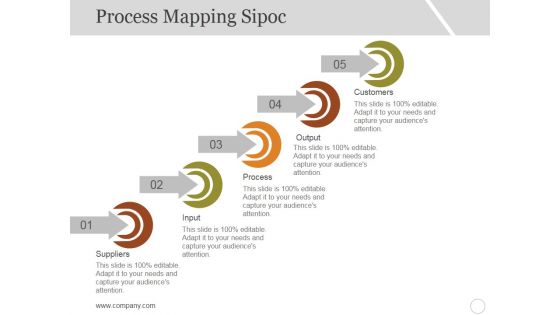 Process Mapping Sipoc Template 1 Ppt PowerPoint Presentation Layouts Example Topics