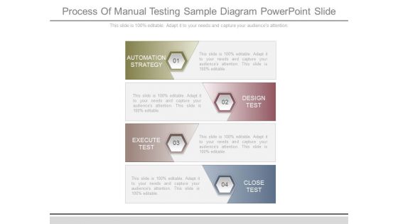 Process Of Manual Testing Sample Diagram Powerpoint Slide