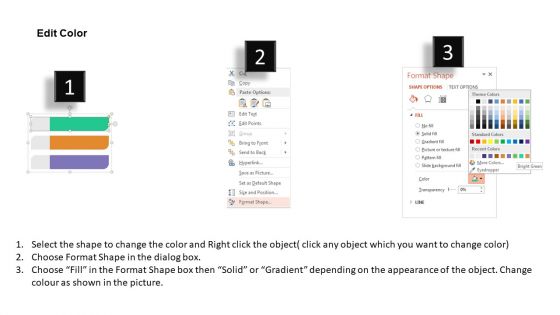 Process Steps Of Strategic Planning Powerpoint Template