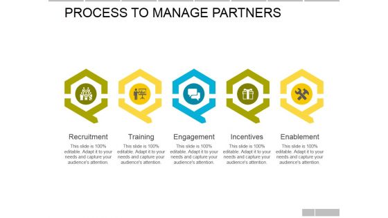 Process To Manage Partners Template Ppt PowerPoint Presentation Outline Visuals