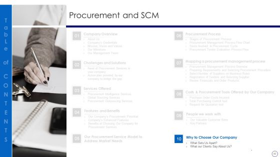 Procurement And SCM Ppt PowerPoint Presentation Complete Deck With Slides