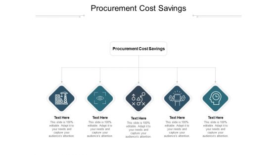 Procurement Cost Savings Ppt PowerPoint Presentation Model Introduction Cpb Pdf