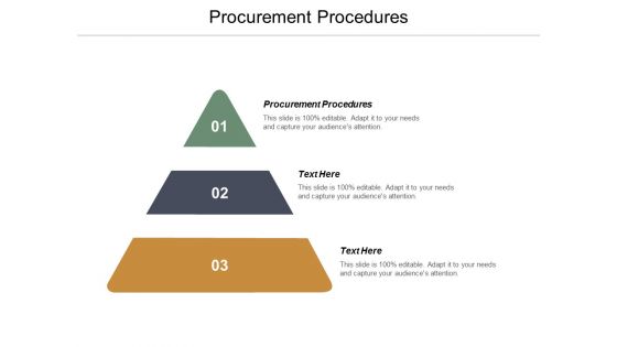 Procurement Procedures Ppt PowerPoint Presentation Ideas Files Cpb