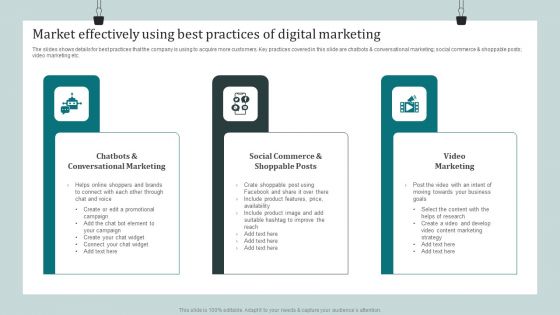 Product Awareness Strategies To Raise Demand Market Effectively Using Best Practices Of Digital Marketing Topics PDF