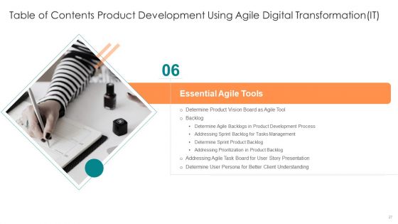 Product Development Using Agile Digital Transformation IT Ppt PowerPoint Presentation Complete Deck With Slides