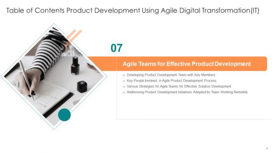 Product Development Using Agile Digital Transformation IT Ppt PowerPoint Presentation Complete Deck With Slides