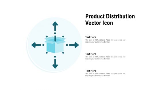 Product Distribution Vector Icon Ppt PowerPoint Presentation Inspiration Visual Aids