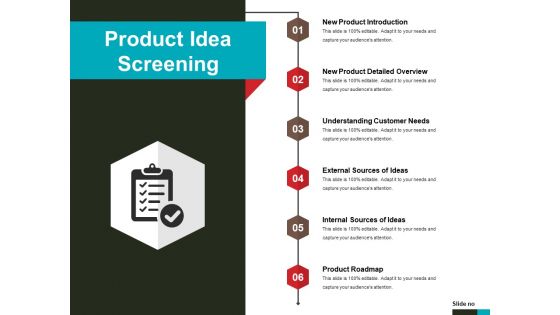 Product Idea Screening Ppt PowerPoint Presentation Show Slides