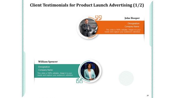 Product Launch Advertising Proposal Ppt PowerPoint Presentation Complete Deck With Slides