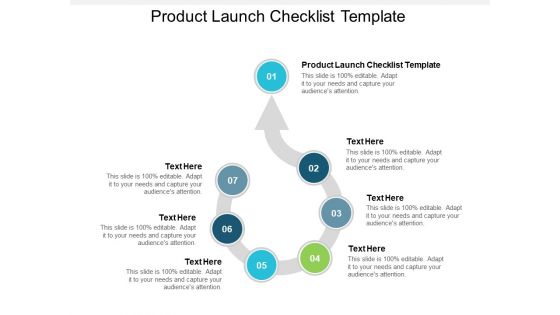 Product Launch Checklist Template Ppt PowerPoint Presentation Show Good Cpb