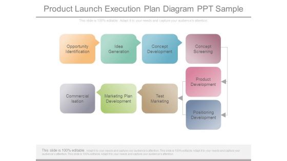 Product Launch Execution Plan Diagram Ppt Sample