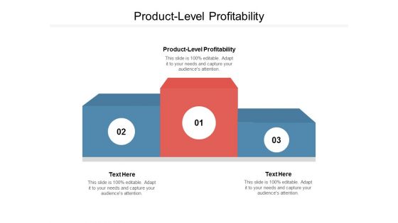Product Level Profitability Ppt PowerPoint Presentation Inspiration Examples Cpb