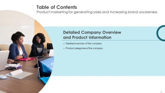 Product Marketing For Generating Sales And Increasing Brand Awareness Ppt PowerPoint Presentation Complete Deck With Slides