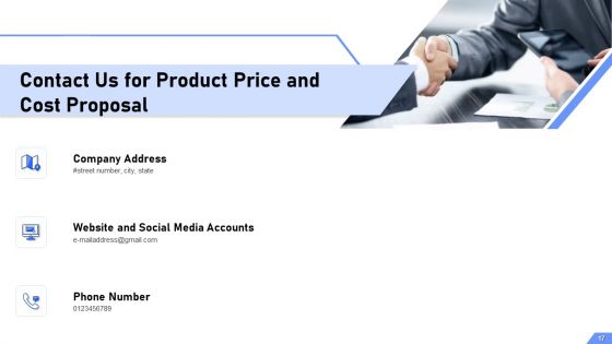 Product Price And Cost Proposal Ppt PowerPoint Presentation Complete Deck With Slides