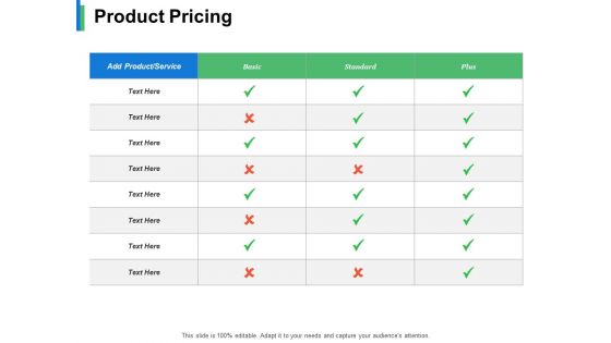 Product Pricing Ppt PowerPoint Presentation Show Guidelines
