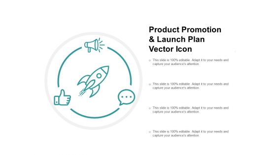 Product Promotion And Launch Plan Vector Icon Ppt PowerPoint Presentation Icon Background