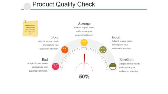 Product Quality Check Ppt PowerPoint Presentation Ideas Outline