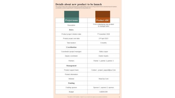 Product Release Initial Planning Playbook Template