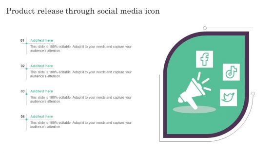 Product Release Through Social Media Icon Ppt PowerPoint Presentation Summary Graphics Design PDF Product Release Through Social Media Icon Ppt PowerPoint Presentation Summary Graphics Design PDF