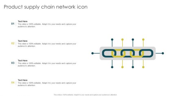 Product Supply Chain Network Icon Structure PDF