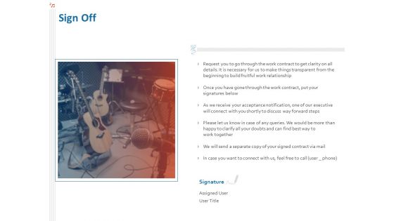 Production House Agreement Sign Off Ppt Pictures Microsoft PDF