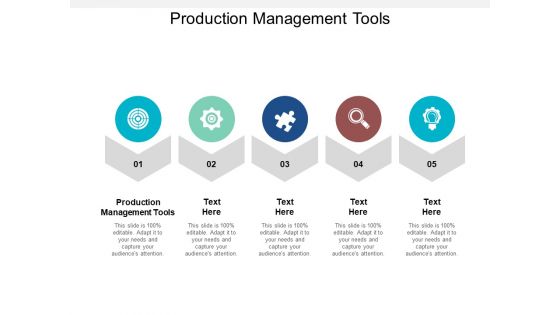 Production Management Tools Ppt PowerPoint Presentation Pictures Portrait Cpb