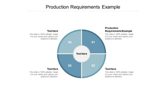Production Requirements Example Ppt PowerPoint Presentation Infographics Show