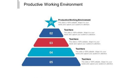 Productive Working Environment Ppt PowerPoint Presentation Visual Aids Diagrams Cpb