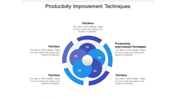 Productivity Improvement Techniques Ppt PowerPoint Presentation Gallery Template