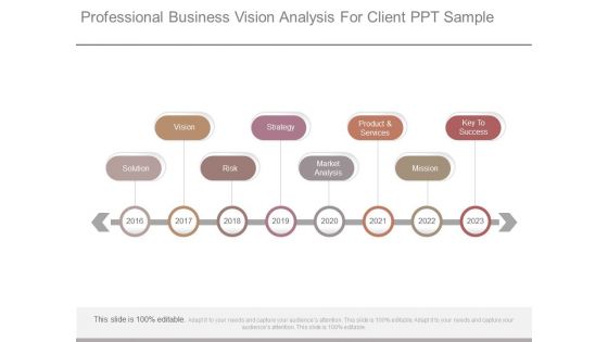Professional Business Vision Analysis For Client Ppt Sample