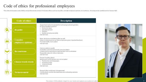 Professional Code Of Ethics Ppt PowerPoint Presentation Complete Deck With Slides