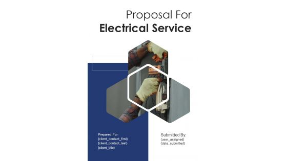 Professional Electrician Contractor Services Proposal Example Document Report Doc Pdf Ppt