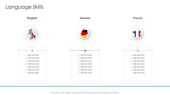 Professional Presentation For Self Introduction Language Skills Structure PDF