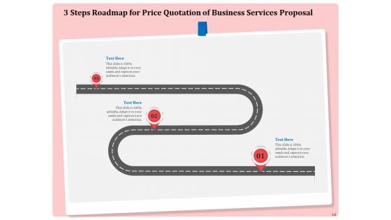 Professional Price Quotation Service Proposal Ppt PowerPoint Presentation Complete Deck With Slides
