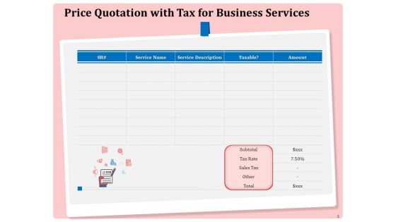 Professional Price Quotation Service Proposal Ppt PowerPoint Presentation Complete Deck With Slides