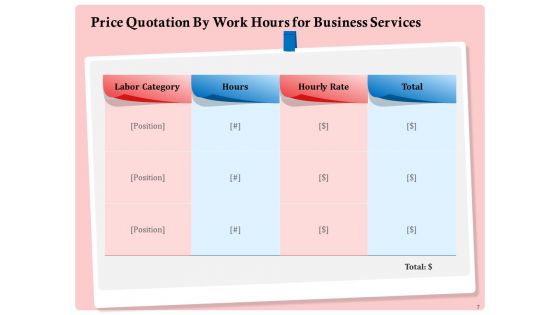 Professional Price Quotation Service Proposal Ppt PowerPoint Presentation Complete Deck With Slides