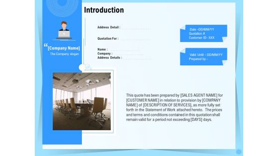 Professional Quotation Estimation Solutions Introduction Pictures PDF