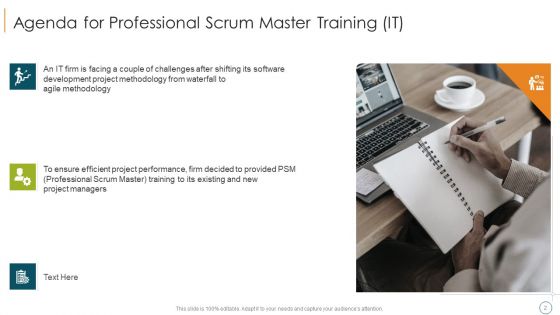 Professional Scrum Master Training IT Ppt PowerPoint Presentation Complete Deck With Slides
