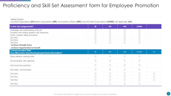Proficiency And Skill Set Ppt PowerPoint Presentation Complete Deck With Slides