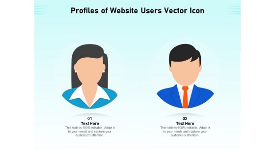 Profiles Of Website Users Vector Icon Ppt PowerPoint Presentation Gallery PDF